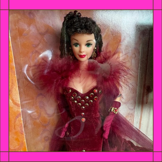 1994 MATTEL BARBIE HOLLYWOOD LEGENDS SCARLET O´HARA #12185 (2da) - Imagen 2